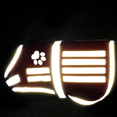 SafetyPUP XD® Paws & Stripes Reflective Dog Vest